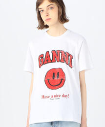 TOMORROWLAND  | GANNI コットン プリントTシャツ(Tシャツ/カットソー)
