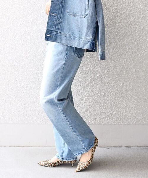 SHIPS（シップス）の「【SHIPS別注】BIT BLUE:ストレートデニム◇（デニムパンツ・レディース・ライトブルー/ブルー・LARGE/MEDIUM/SMALL/X-SMALL）」の16枚目の写真