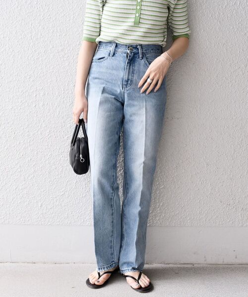 SHIPS（シップス）の「【SHIPS別注】BIT BLUE:ストレートデニム◇（デニムパンツ・レディース・ライトブルー/ブルー・LARGE/MEDIUM/SMALL/X-SMALL）」の20枚目の写真
