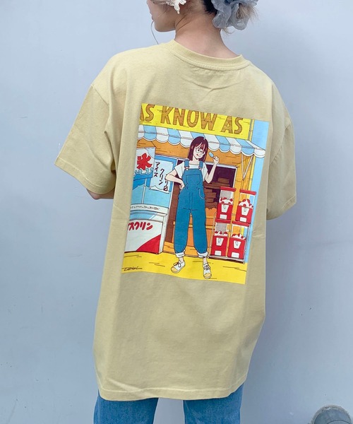 AS KNOW AS plus（アズノゥアズプラス）の「☆古塔つみ × キャンディＴシャツ（Tシャツ/カットソー・レディース・オフホワイト/イエロー/クリアブルー・FREE）」の3枚目の写真