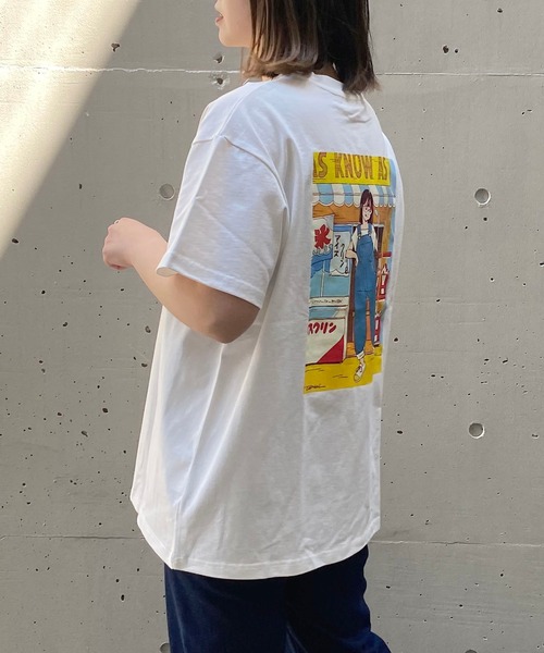AS KNOW AS plus（アズノゥアズプラス）の「☆古塔つみ × キャンディＴシャツ（Tシャツ/カットソー・レディース・オフホワイト/イエロー/クリアブルー・FREE）」の4枚目の写真