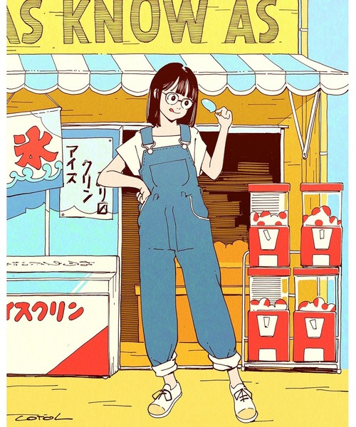 AS KNOW AS plus（アズノゥアズプラス）の「☆古塔つみ × キャンディＴシャツ（Tシャツ/カットソー・レディース・オフホワイト/イエロー/クリアブルー・FREE）」の16枚目の写真