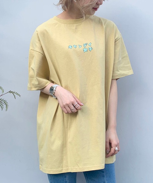 AS KNOW AS plus（アズノゥアズプラス）の「☆古塔つみ × キャンディＴシャツ（Tシャツ/カットソー・レディース・オフホワイト/イエロー/クリアブルー・FREE）」の10枚目の写真