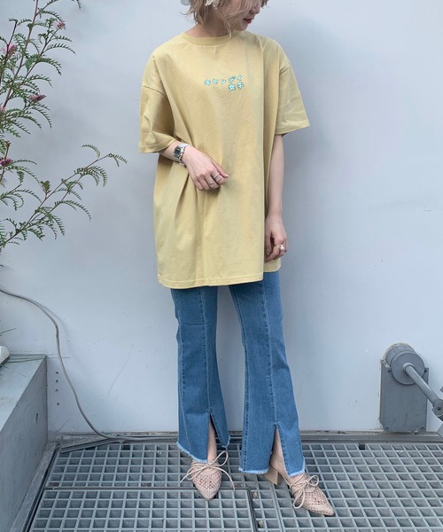 AS KNOW AS plus（アズノゥアズプラス）の「☆古塔つみ × キャンディＴシャツ（Tシャツ/カットソー・レディース・オフホワイト/イエロー/クリアブルー・FREE）」の6枚目の写真