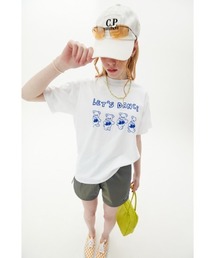 Tシャツ・カットソー KIRSH Witty Bunny Wappen T-Shirt Black ウィッティバニーワッペンTシャツ【ブラック】