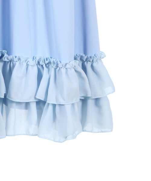 axes femme（アクシーズファム）の「ミディフリルペチスカート（スカート・レディース・ホワイト/ブラック/サックスブルー/ピンク/キナリ・MEDIUM）」の20枚目の写真