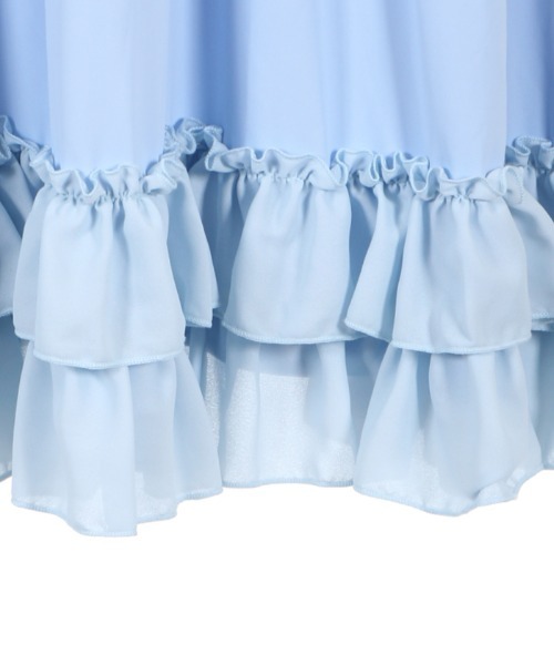 axes femme（アクシーズファム）の「ミディフリルペチスカート（スカート・レディース・ホワイト/ブラック/サックスブルー/ピンク/キナリ・MEDIUM）」の10枚目の写真