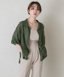 Kastane | シアー襟付きニット(ニット/セーター)