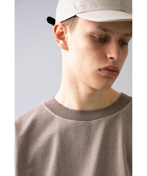 MONKEY TIME（モンキータイム）の「＜monkey time＞ PIGMENT NEP TRIM NECK T/Tシャツ（Tシャツ/カットソー・メンズ・ブラック/ベージュ/コバルトブルー・SMALL/MEDIUM/LARGE/X-LARGE）」の15枚目の写真