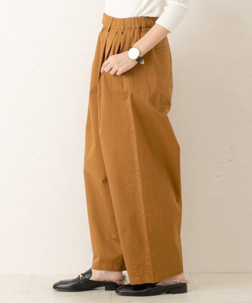 SELECT LEVERY(セレクトリベリー)の「(W.heart)チノサーカスパンツ(チノパンツ・レディース・ホワイト/ブラック/ベージュ/カーキ/キャメル/ブラウン・SMALL/MEDIUM/LARGE/X-LARGE)」の6枚目の写真