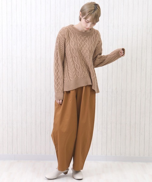 SELECT LEVERY(セレクトリベリー)の「(W.heart)チノサーカスパンツ(チノパンツ・レディース・ホワイト/ブラック/ベージュ/カーキ/キャメル/ブラウン・SMALL/MEDIUM/LARGE/X-LARGE)」の10枚目の写真