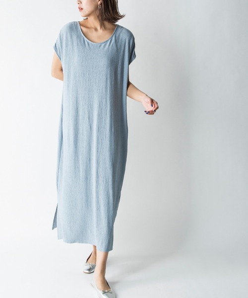 MILLION CARATS（ミリオンカラッツ）の「【STYLE4】プリーツカットワンピース（ワンピース・レディース・チャコールグレー/サックスブルー/ピンク・FREE）」の3枚目の写真