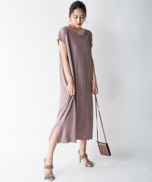 MILLION CARATS（ミリオンカラッツ）の「【STYLE4】プリーツカットワンピース（ワンピース・レディース・チャコールグレー/サックスブルー/ピンク・FREE）」の14枚目の写真