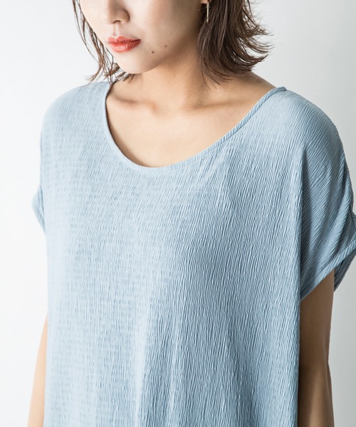 MILLION CARATS（ミリオンカラッツ）の「【STYLE4】プリーツカットワンピース（ワンピース・レディース・チャコールグレー/サックスブルー/ピンク・FREE）」の12枚目の写真