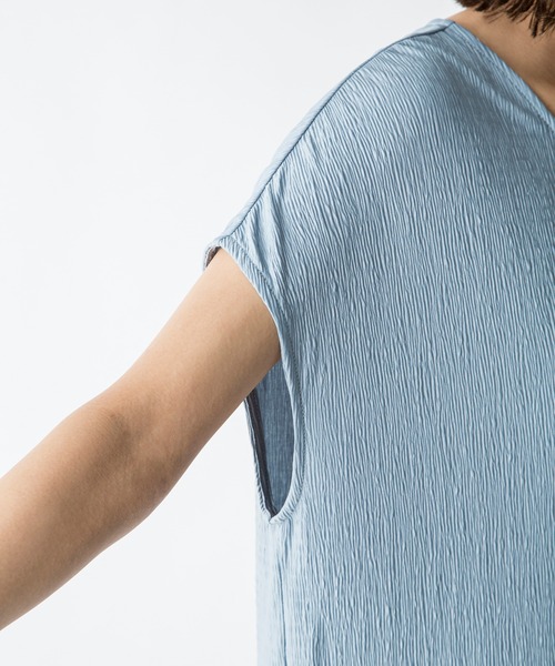 MILLION CARATS（ミリオンカラッツ）の「【STYLE4】プリーツカットワンピース（ワンピース・レディース・チャコールグレー/サックスブルー/ピンク・FREE）」の7枚目の写真