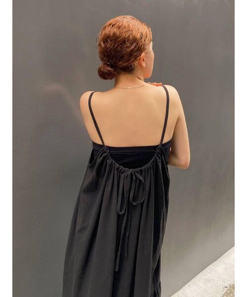 Ungrid（アングリッド）の「ティアードギャザーキャミワンピース（ワンピース・レディース・ブラック/オレンジ/ミント・FREE）」の12枚目の写真