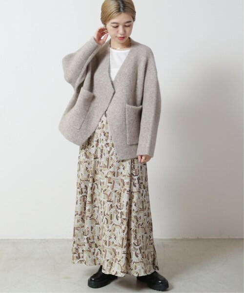 MJUKA.（ミューカ）の「ショートポケコート（その他アウター・レディース・ベージュ/パープル・FREE）」の7枚目の写真