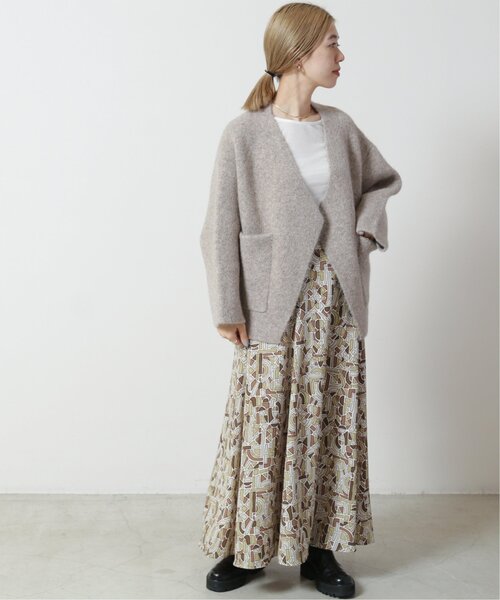 MJUKA.（ミューカ）の「ショートポケコート（その他アウター・レディース・ベージュ/パープル・FREE）」の8枚目の写真