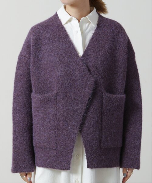 MJUKA.（ミューカ）の「ショートポケコート（その他アウター・レディース・ベージュ/パープル・FREE）」の14枚目の写真