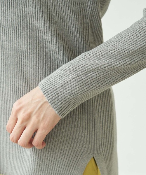 ROPE' PICNIC(ロペピクニック)の「【アンチピリング】クルーネックリブプルオーバー(ニット/セーター・レディース・ブラック/グレー/オフホワイト/ピンク系その他/ターコイズブルー・38)」の9枚目の写真