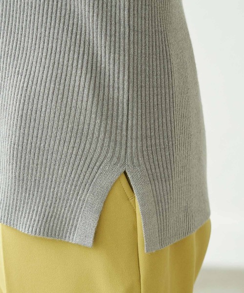 ROPE' PICNIC(ロペピクニック)の「【アンチピリング】クルーネックリブプルオーバー(ニット/セーター・レディース・ブラック/グレー/オフホワイト/ピンク系その他/ターコイズブルー・38)」の10枚目の写真