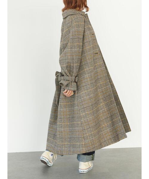 SLURR（スラ―）の「4Wayステンカラーコート(チェック)（ステンカラーコート・レディース・チェック・FREE）」の17枚目の写真