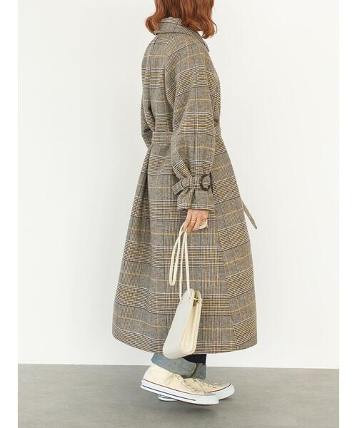 SLURR（スラ―）の「4Wayステンカラーコート(チェック)（ステンカラーコート・レディース・チェック・FREE）」の18枚目の写真