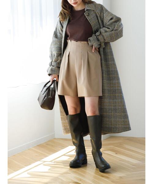 SLURR（スラ―）の「4Wayステンカラーコート(チェック)（ステンカラーコート・レディース・チェック・FREE）」の22枚目の写真