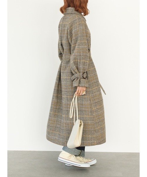 SLURR（スラ―）の「4Wayステンカラーコート(チェック)（ステンカラーコート・レディース・チェック・FREE）」の11枚目の写真