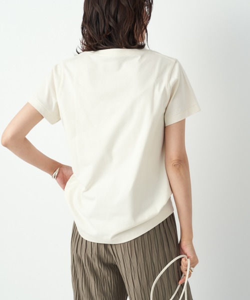 RIVE DROITE（リヴドロワ）の「RETRO FONTO Tシャツ（Tシャツ/カットソー・レディース・アイボリー/ベージュ・FREE）」の15枚目の写真