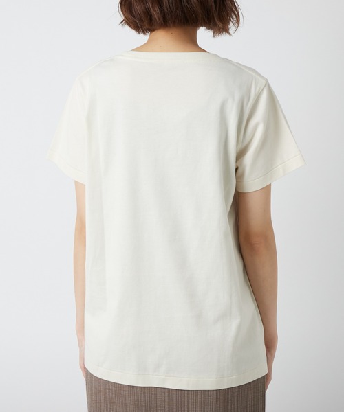 RIVE DROITE（リヴドロワ）の「RETRO FONTO Tシャツ（Tシャツ/カットソー・レディース・アイボリー/ベージュ・FREE）」の12枚目の写真