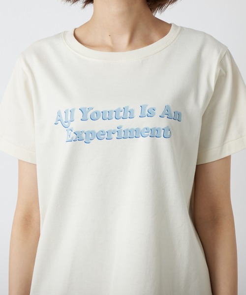 RIVE DROITE（リヴドロワ）の「RETRO FONTO Tシャツ（Tシャツ/カットソー・レディース・アイボリー/ベージュ・FREE）」の8枚目の写真