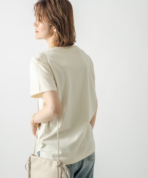 RIVE DROITE（リヴドロワ）の「RETRO FONTO Tシャツ（Tシャツ/カットソー・レディース・アイボリー/ベージュ・FREE）」の20枚目の写真