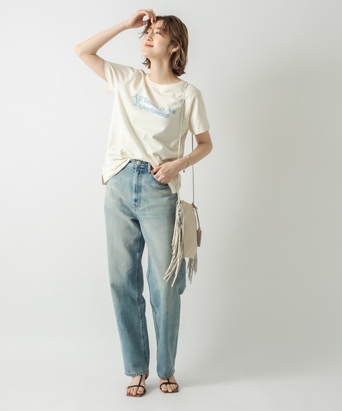 RIVE DROITE（リヴドロワ）の「RETRO FONTO Tシャツ（Tシャツ/カットソー・レディース・アイボリー/ベージュ・FREE）」の21枚目の写真