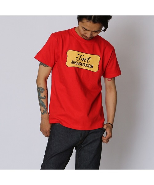 TMT（ティーエムティー）の「S/SL HEAVY JERSEY TEE(TMT SEASIDERS)（Tシャツ/カットソー・メンズ・ホワイト/レッド/ブラック/トップグレー・MEDIUM/LARGE/SMALL/X-LARGE）」の13枚目の写真