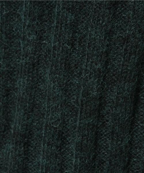 WHO'S WHO gallery（フーズフーギャラリー）の「アンゴラリブニット（ニット/セーター・レディース・グレー/ワインレッド/カーキ・FREE）」の9枚目の写真