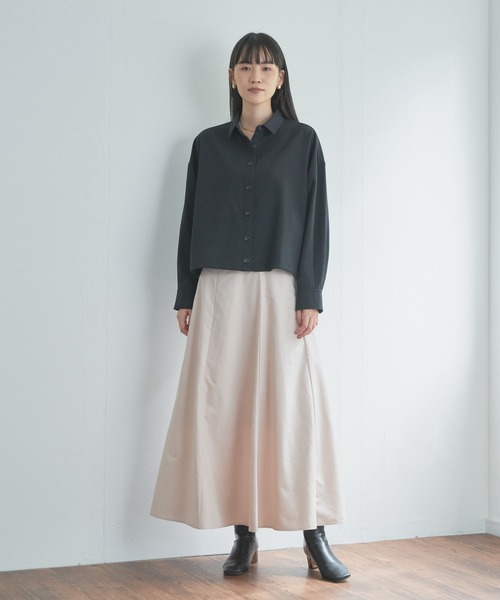 audrey and john wad（オードリーアンドジョンワッド）の「タフタマーメイドフレアスカート（スカート・レディース・レッド/ブラック/ライトベージュ・M/S）」の8枚目の写真