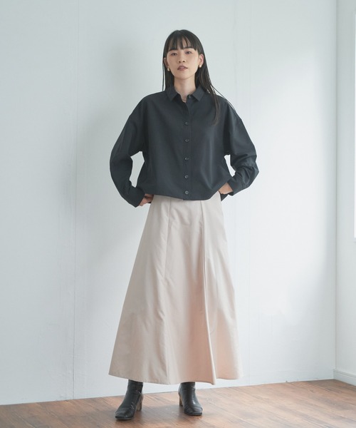 audrey and john wad（オードリーアンドジョンワッド）の「タフタマーメイドフレアスカート（スカート・レディース・レッド/ブラック/ライトベージュ・M/S）」の10枚目の写真