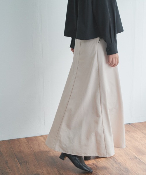 audrey and john wad（オードリーアンドジョンワッド）の「タフタマーメイドフレアスカート（スカート・レディース・レッド/ブラック/ライトベージュ・M/S）」の12枚目の写真