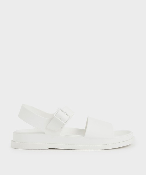 セール バックルストラップ フラットフォームサンダル Buckle Strap Flatform Sandals サンダル Charles Keith チャールズ キース のファッション通販 Zozotown