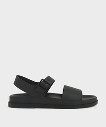 バックルストラップ フラットフォームサンダル / Buckle Strap Flatform Sandals