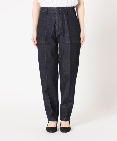 SLOBE IENA（スローブイエナ）の「LE DENIM × MARITAS ベイカーパンツ【洗濯機使用可能】◆（デニムパンツ・レディース・ネイビー・36/38/40）」の8枚目の写真