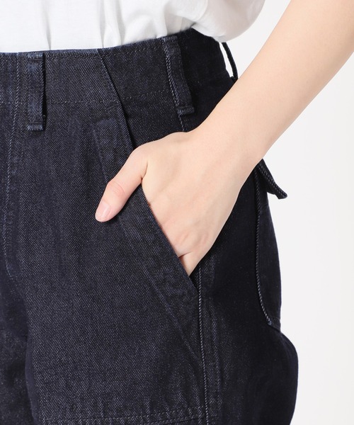 SLOBE IENA（スローブイエナ）の「LE DENIM × MARITAS ベイカーパンツ【洗濯機使用可能】◆（デニムパンツ・レディース・ネイビー・36/38/40）」の14枚目の写真