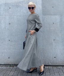 【JENNE】美シルエット　長袖フレアワンピース 美シルエット 長袖フレアワンピース（シャツワンピース）｜JENNE