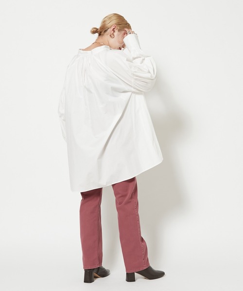 CIAOPANIC（チャオパニック）の「チャーチブラウス（シャツ/ブラウス・レディース・ブラック/オフホワイト/オレンジ・FREE）」の14枚目の写真