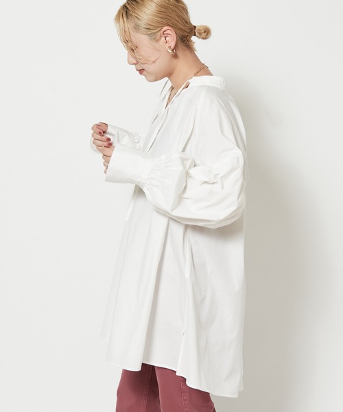 CIAOPANIC（チャオパニック）の「チャーチブラウス（シャツ/ブラウス・レディース・ブラック/オフホワイト/オレンジ・FREE）」の13枚目の写真