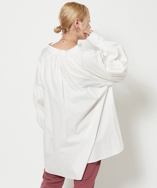 CIAOPANIC（チャオパニック）の「チャーチブラウス（シャツ/ブラウス・レディース・ブラック/オフホワイト/オレンジ・FREE）」の11枚目の写真