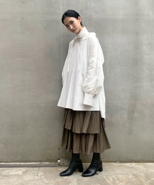 CIAOPANIC（チャオパニック）の「チャーチブラウス（シャツ/ブラウス・レディース・ブラック/オフホワイト/オレンジ・FREE）」の22枚目の写真