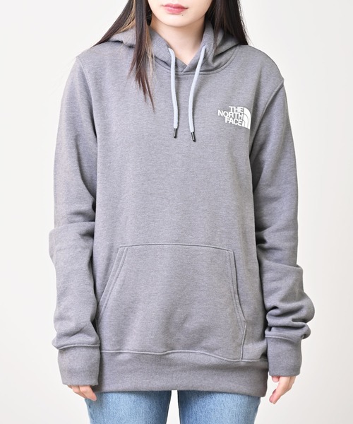 THE NORTH FACE（ザノースフェイス）の「THE NORTH FACE(ザ・ノース・フェイス) NSE ボックスロゴ プルパーカー（パーカー・レディース・ホワイト/ブラック/グレー/インディゴブルー/ブルー・S/M/L/XL）」の4枚目の写真