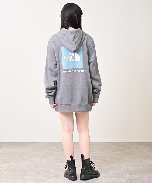 THE NORTH FACE（ザノースフェイス）の「THE NORTH FACE(ザ・ノース・フェイス) NSE ボックスロゴ プルパーカー（パーカー・レディース・ホワイト/ブラック/グレー/インディゴブルー/ブルー・S/M/L/XL）」の22枚目の写真